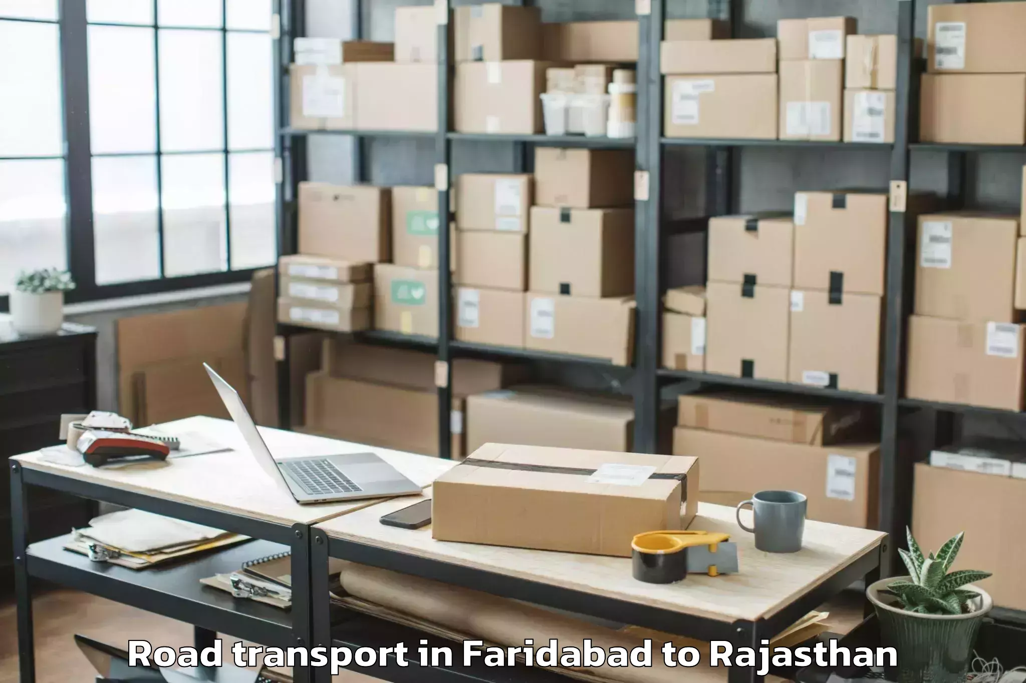 Book Faridabad to Kaman Road Transport Online